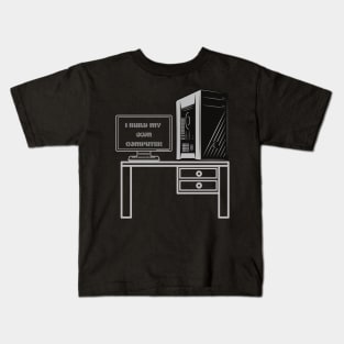 Dark PC Builder Kids T-Shirt